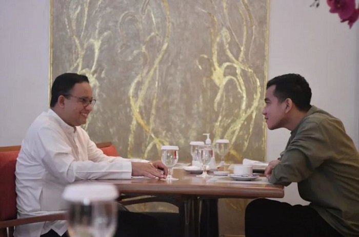 Mantan Gubernur DKI Jakarta Anies Baswedan menemui Wali Kota Surakarta Gibran Rakabuming Raka. (Instagram.com/@aniesbaswedan) 