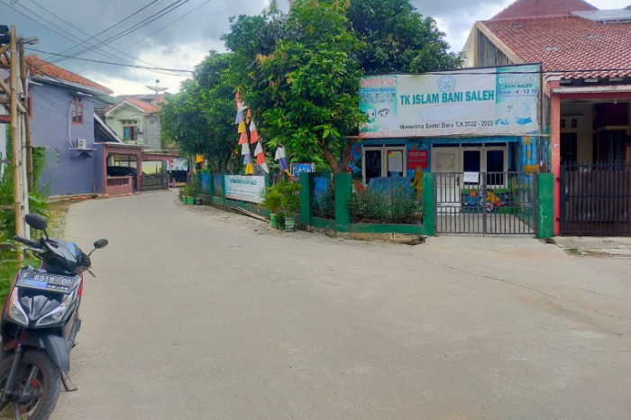 Aksi pencurian motor terjadi di TK Islam Bani Saleh yang beralamat di Jalan Sirojul Munir Perum Bogor Asri blok D8 nomor 11-13 Kelurahan Nanggewer, Cibinong. (Dok. PWI Kabupaten Bogor)