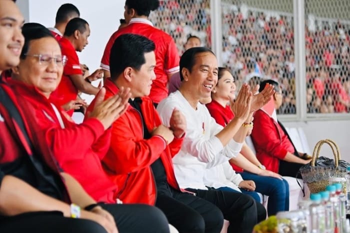 Menteri Pertahanan Prabowo Subianto bersama Presiden Jokowi dan menteri BUMN Erick Thohir. (Instagram.com/@prabowo)