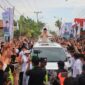 Calon Presiden nomor urut 2, Prabowo Subianto, Menghadiri Deklarasi Pujakesuma Jambi ini digelar di Abadi Convention Center (ACC), Jambi.. (Dok. Tim Media Prabowo-Gibran)

