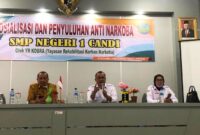 Yayasan Rehabilitasi Korban Narkoba (YR KOBRA) Sosialisasi Bahaya Narkoba di SMPN 1 Candi Sidoarjo, (16/02/24). (Doc.Ist)