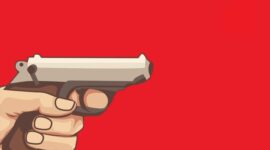 Ilustrasi Pistol. (Dok. Arahnews.com/M Rifai Azhari)