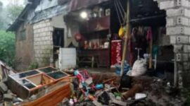Kondisi rumah warga yang terdampak tanah longsor di wilayah Kabupaten Pemalang, Jawa Tengah. (Dok. BPBD Kabupaten Pemalang)