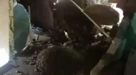 Rumah Warga di Kabupaten Ngawi Tertimpa Longsor Batu. (Dok. FIN)

