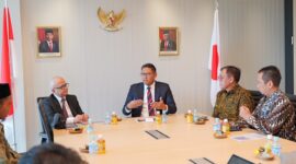 Wakil Menteri Pertanian (Wamentan), Sudaryono berdialog terkait kebijakan dan inisiatif untuk sektor pertanian, serta kerjasama internasional dengan Perwakilan Bank Indonesia (BI) di Tokyo. (Dok. Kementan)

