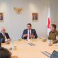 Wakil Menteri Pertanian (Wamentan), Sudaryono berdialog terkait kebijakan dan inisiatif untuk sektor pertanian, serta kerjasama internasional dengan Perwakilan Bank Indonesia (BI) di Tokyo. (Dok. Kementan)

