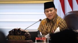Presiden RI Prabowo Subianto memimpin rapat kabinet perdana di Istana Merdeka. (Dok. Tim Media Prabowo)

