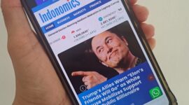 Indonesia Media Circle (IMC) meluncurkan portal berita ekenomi berbahasa Inggris, Indonomics.com. (Dok. Sapulangit.com/Banny Rachman)